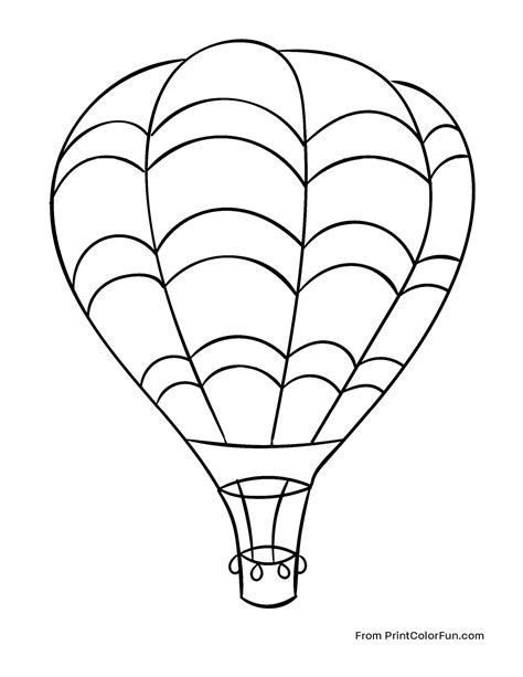 hot air balloon drawings free